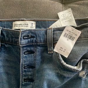 Abercrombie & Fitch ultra high-rise ankle straight